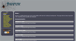 Desktop Screenshot of pavuk.org